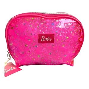 Barbie x Miniso Translucent Pink Cosmetic Bag
